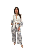 Completo flowers in cotone