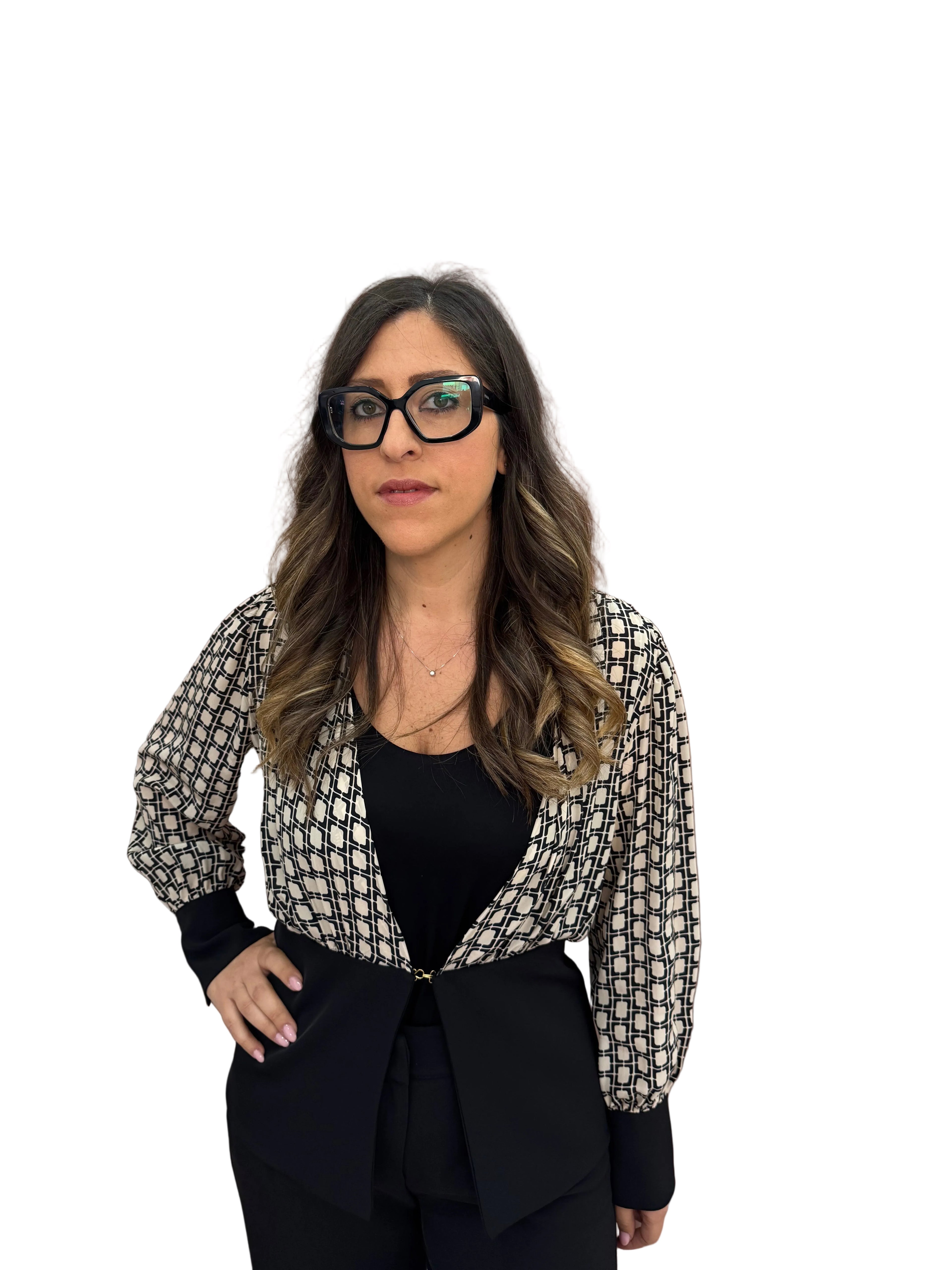 Completo camicia casacca geometrico