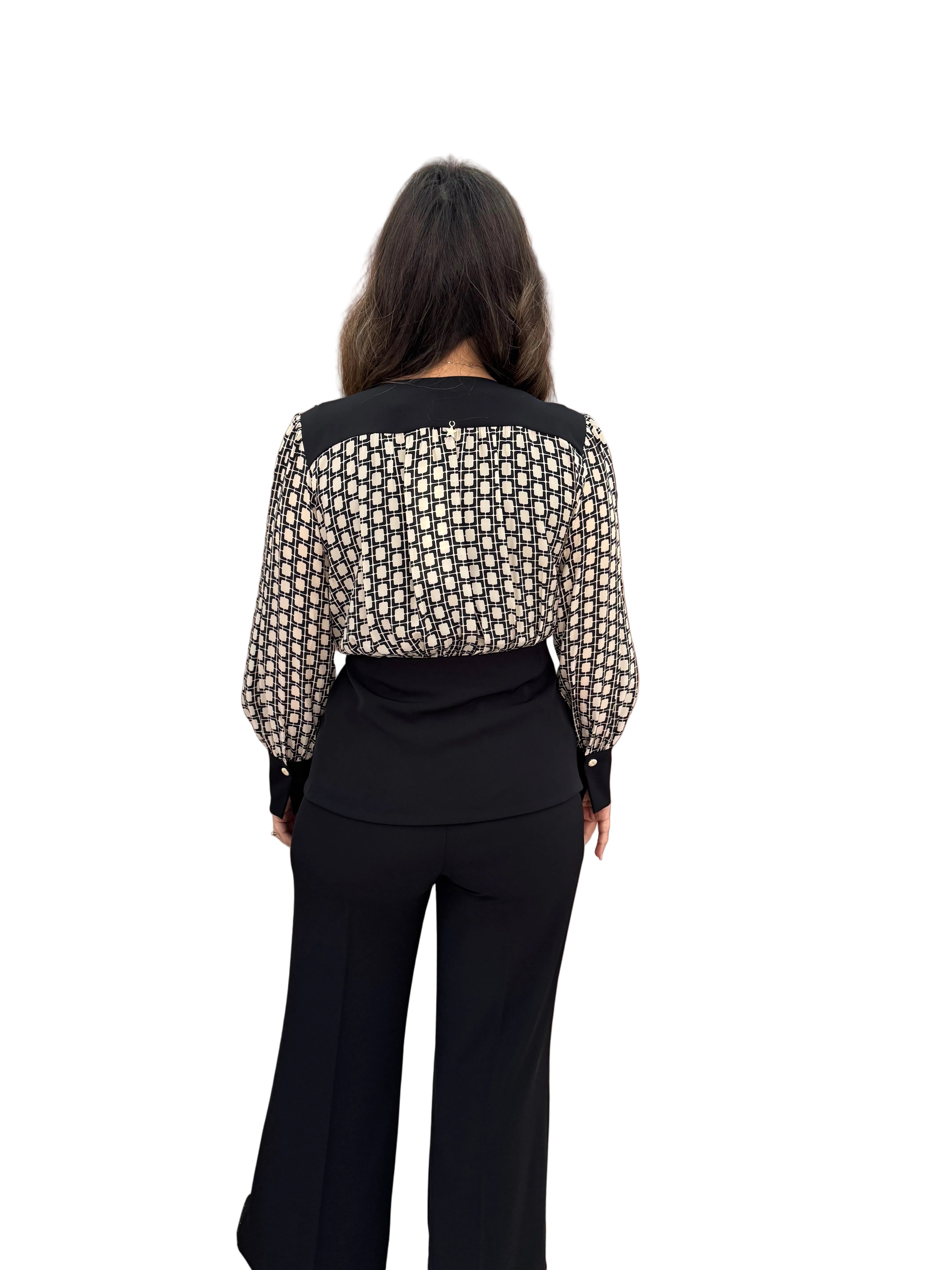 Completo camicia casacca geometrico