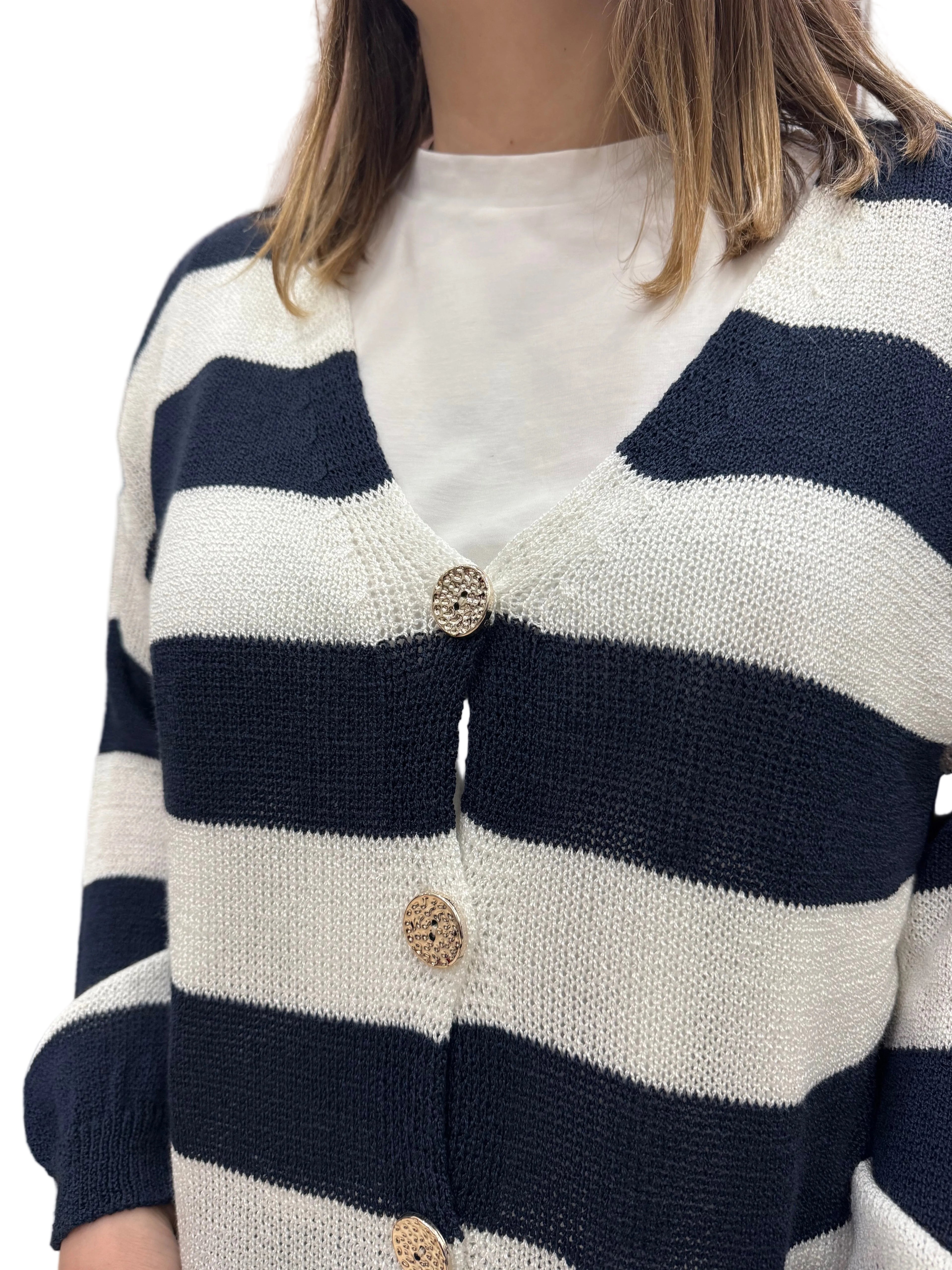 Cardigan a righe marinaro