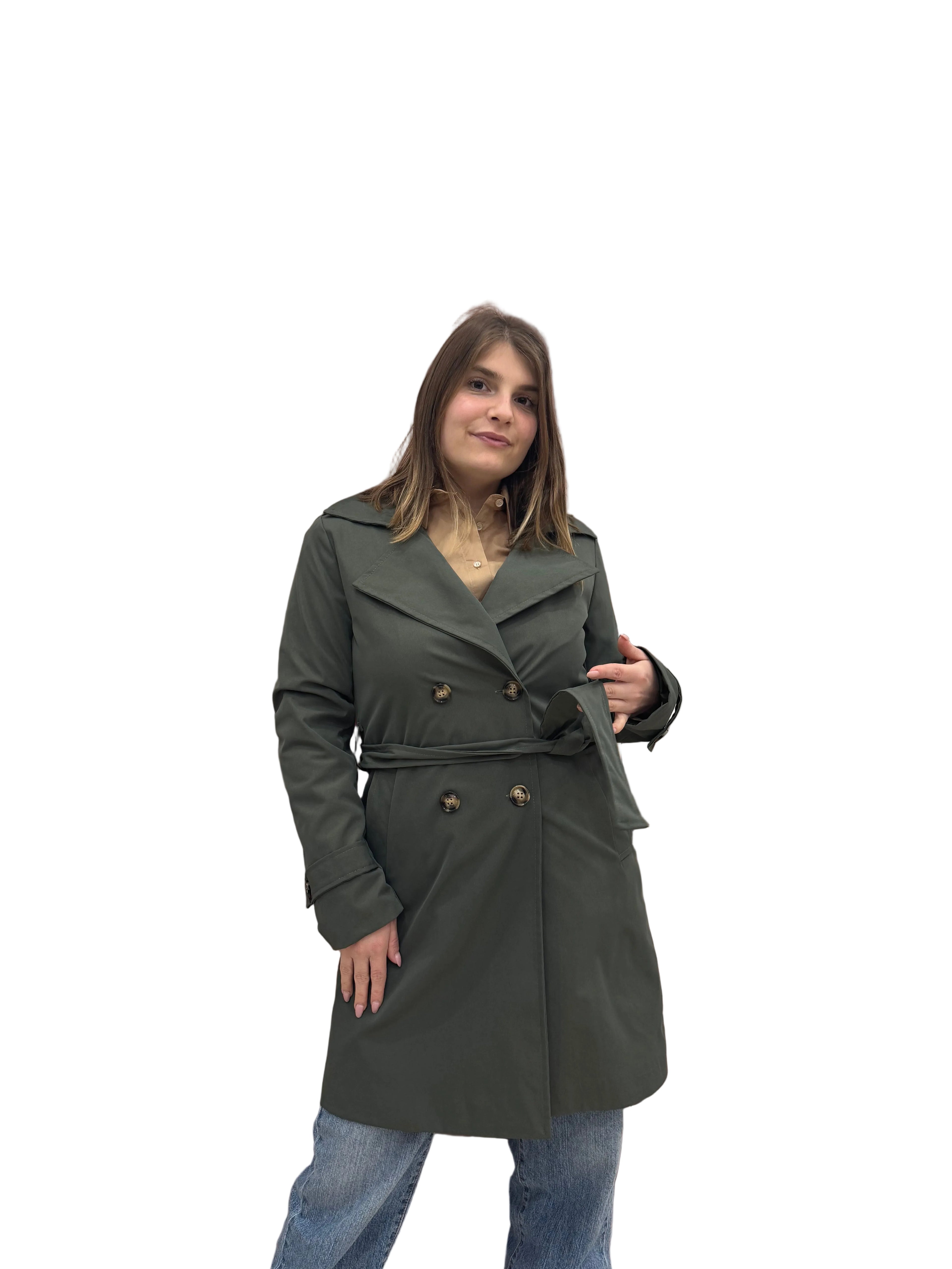 Trench verde militare