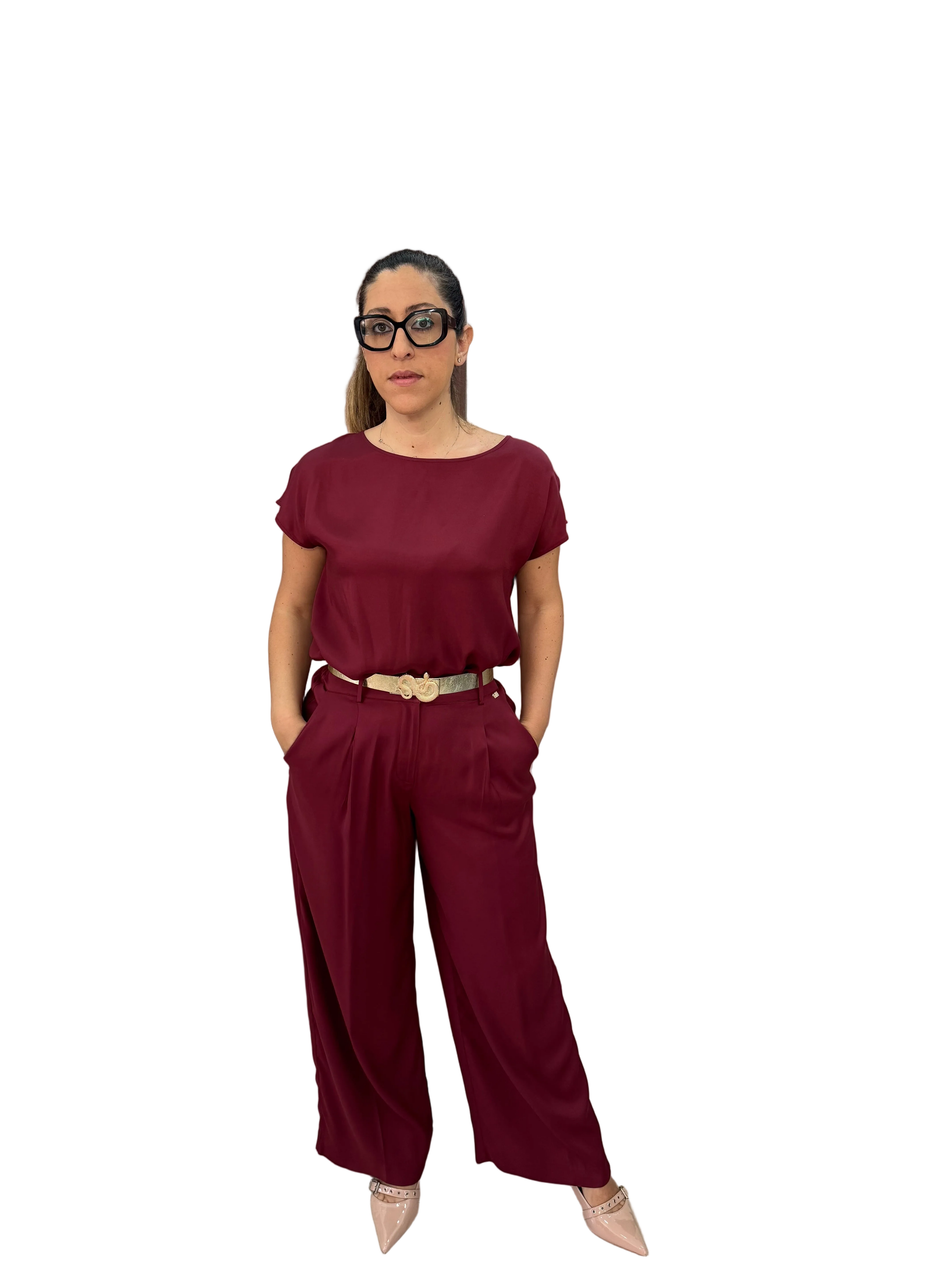 Completo in viscosa di raso Mark Up