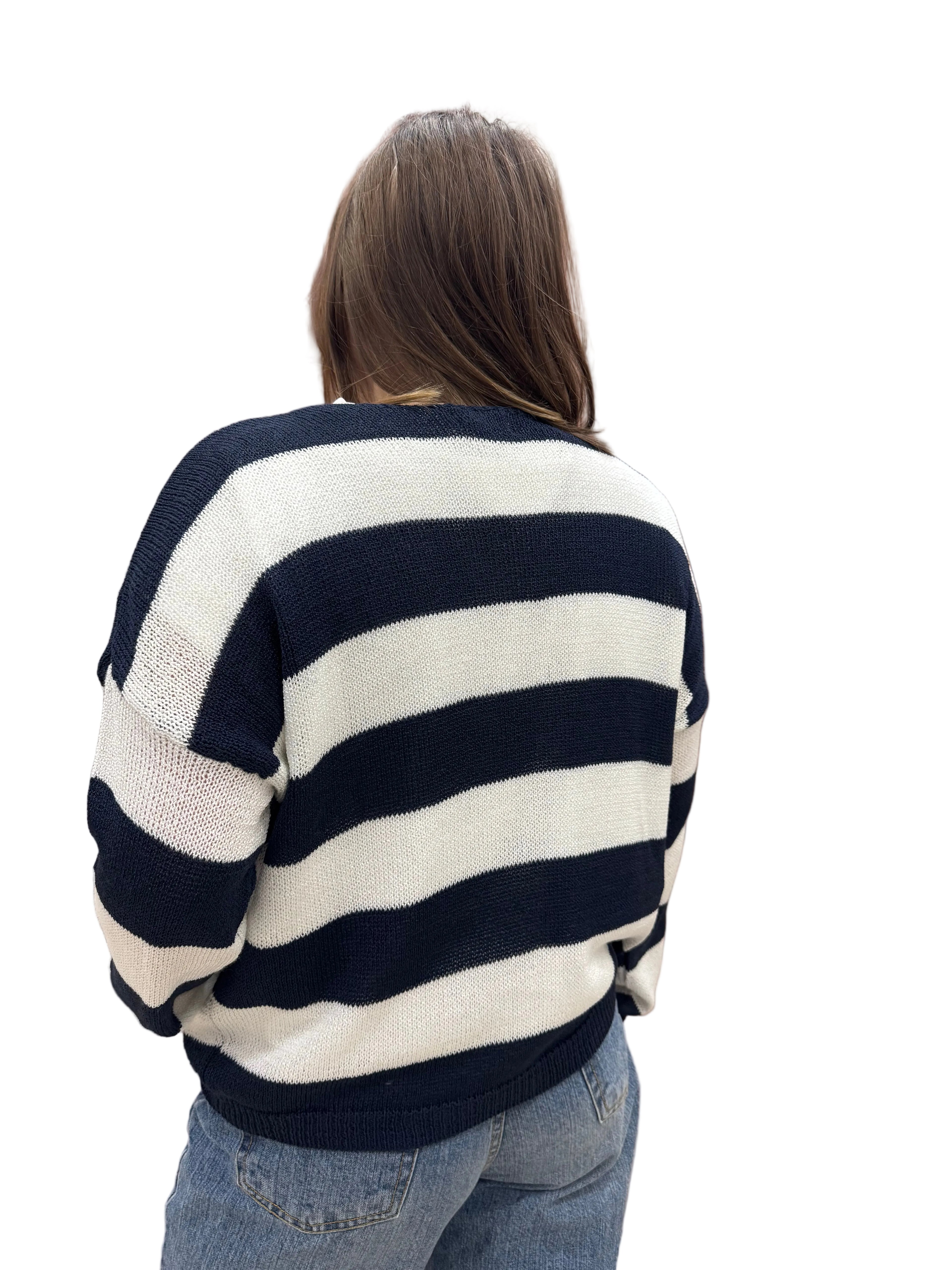 Cardigan a righe marinaro