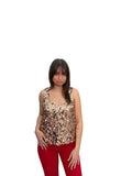 Top con paillettes rose gold