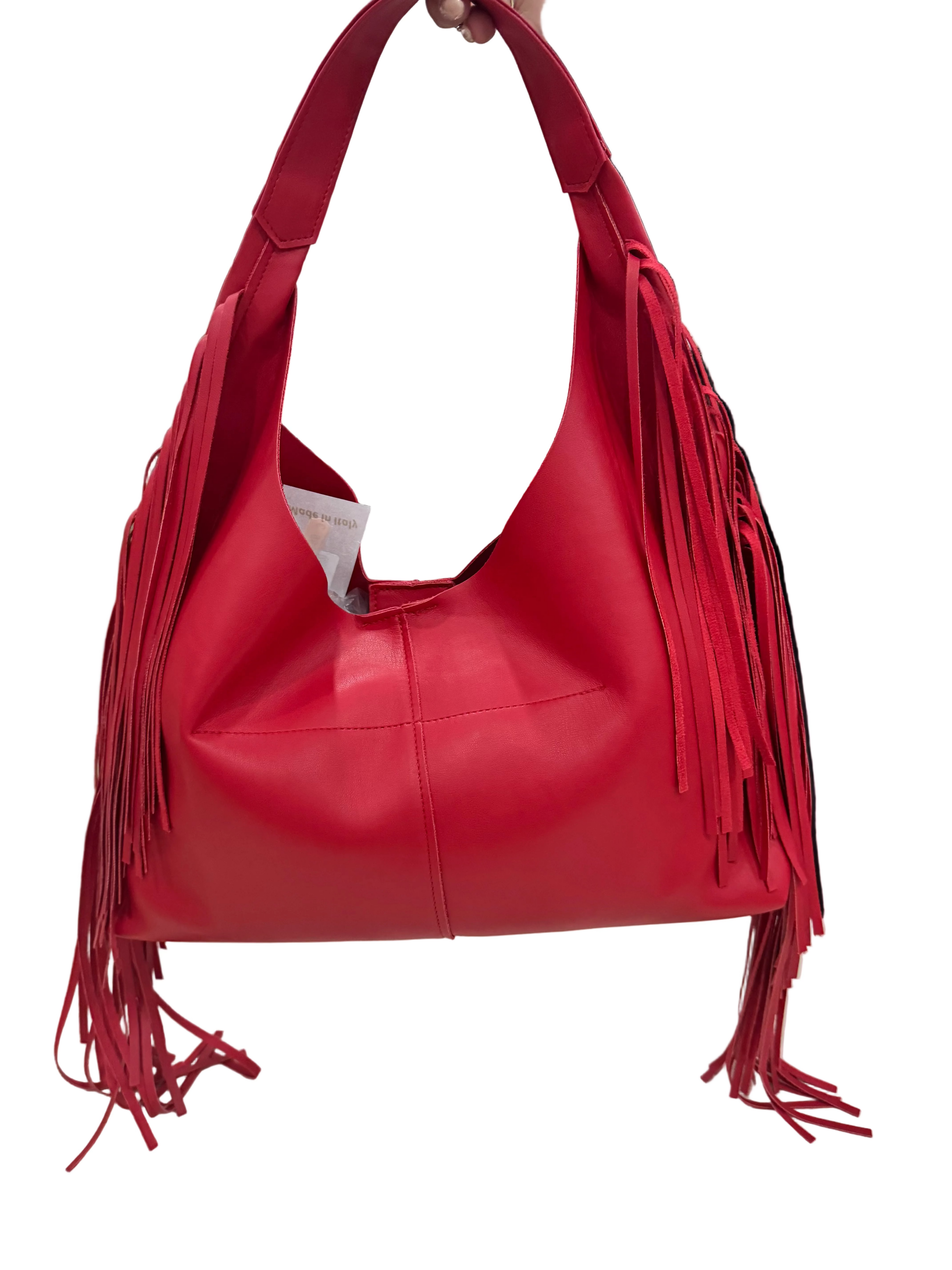 Borsa ecopelle Operà con frange