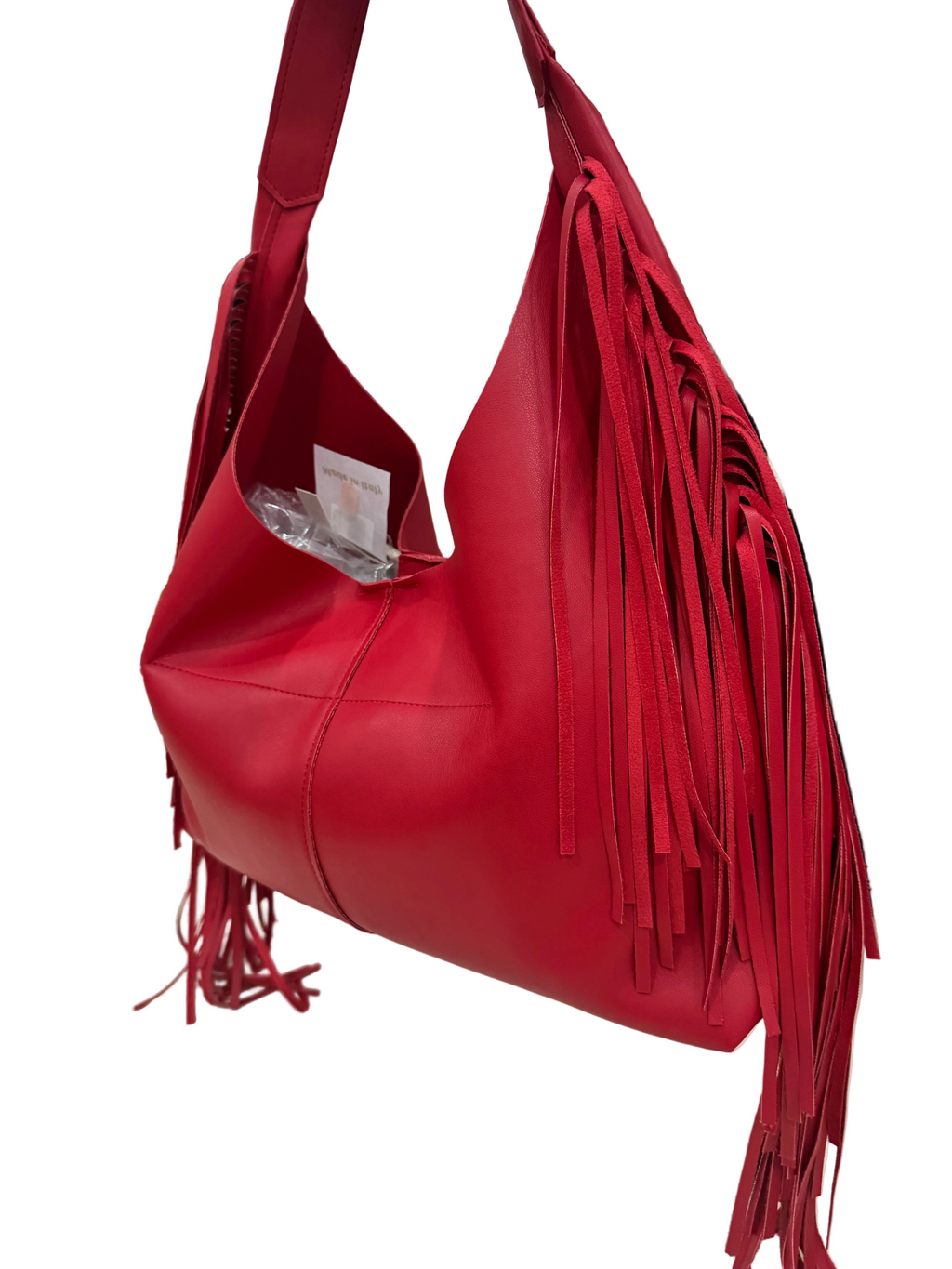 Borsa ecopelle Operà con frange